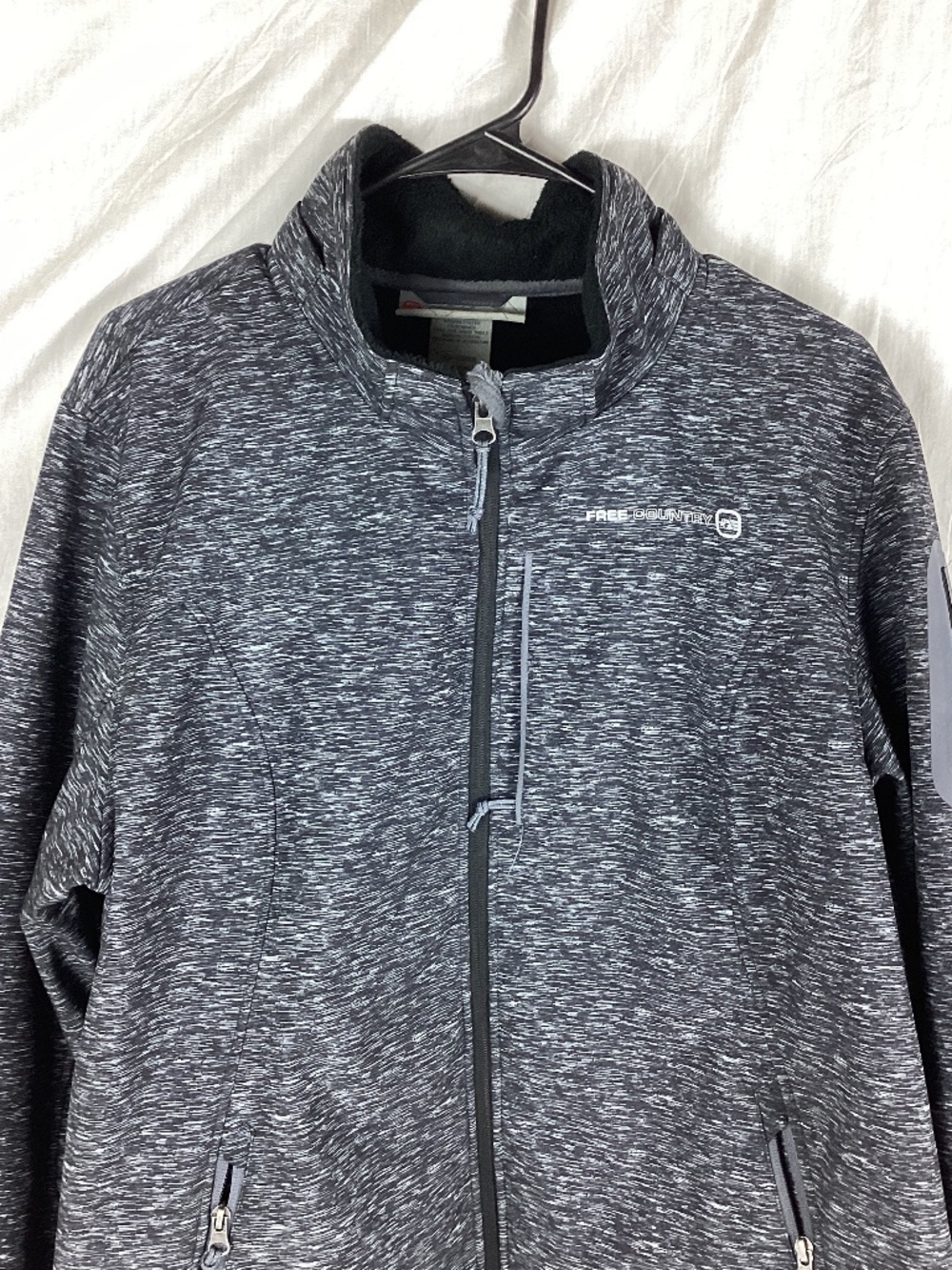 Free Country Womens Jacket Size XXL Gray Zip Front Lots Of Pockets - Picture 2 of 11